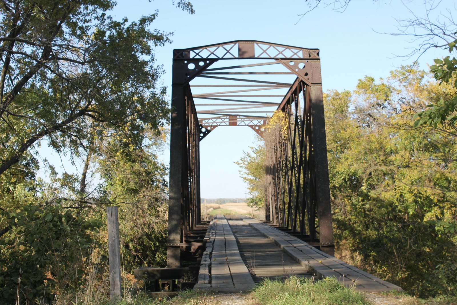Looking north